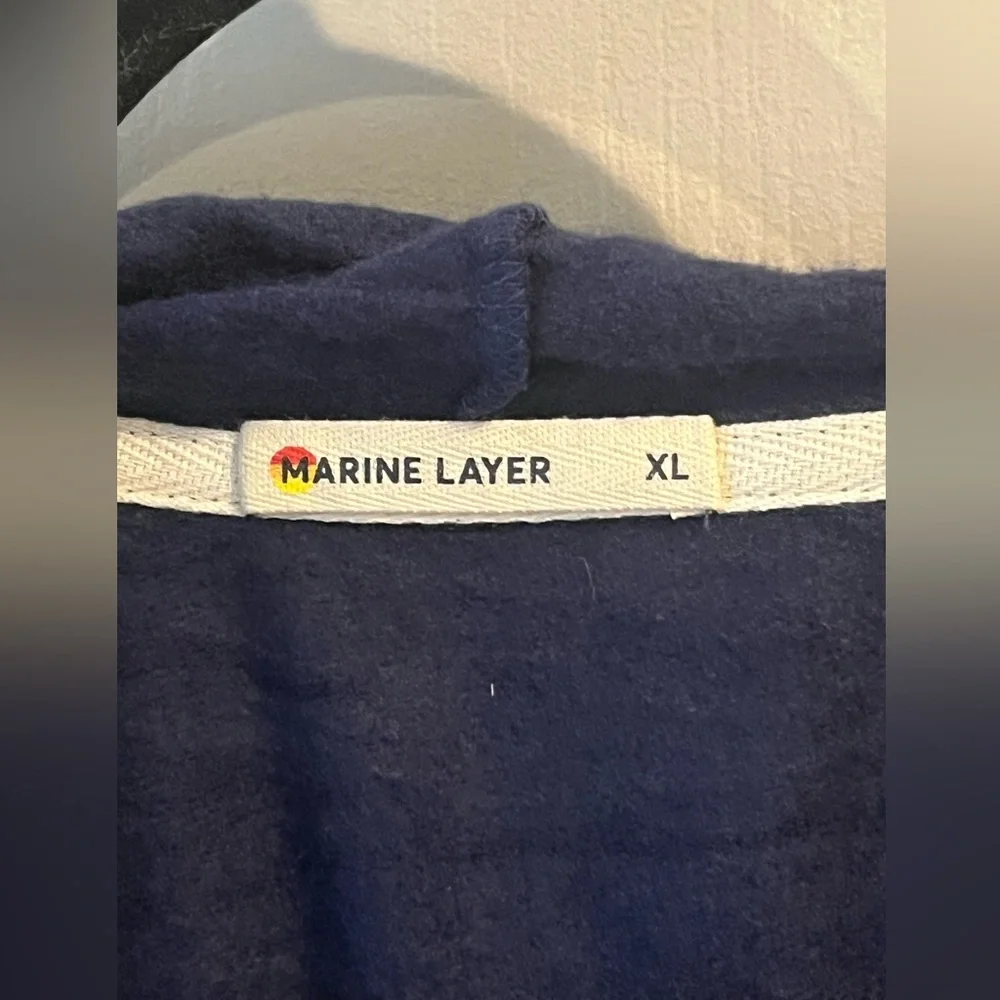 Marine Layer Afternoon Full Zip Hoodie XL NWOT - Picture 5 of 6